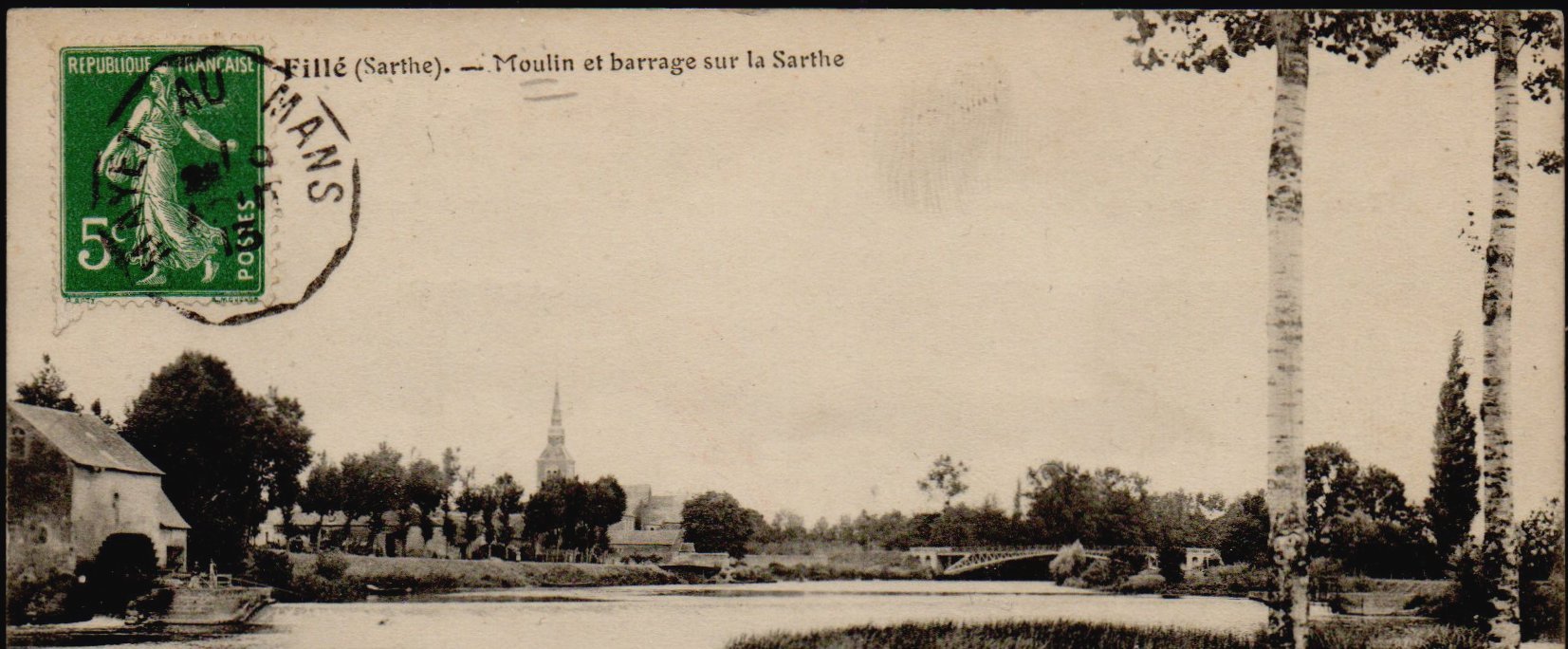 Courrier-Convoyeur-Ligne Mayet au Mans Type II, Aout 1903